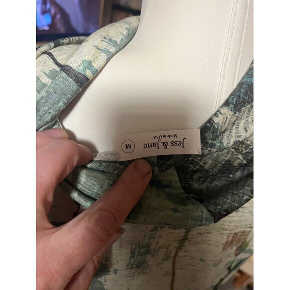 nwt JESS AND JANE EMERALD TUNIC OR DRESS SIZE MED COWL NECK FRONT POCKETS - Picture 3 of 16